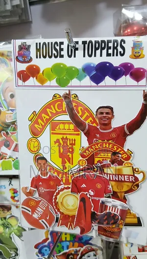 Set of Manchester United-Themed Cake Toppers