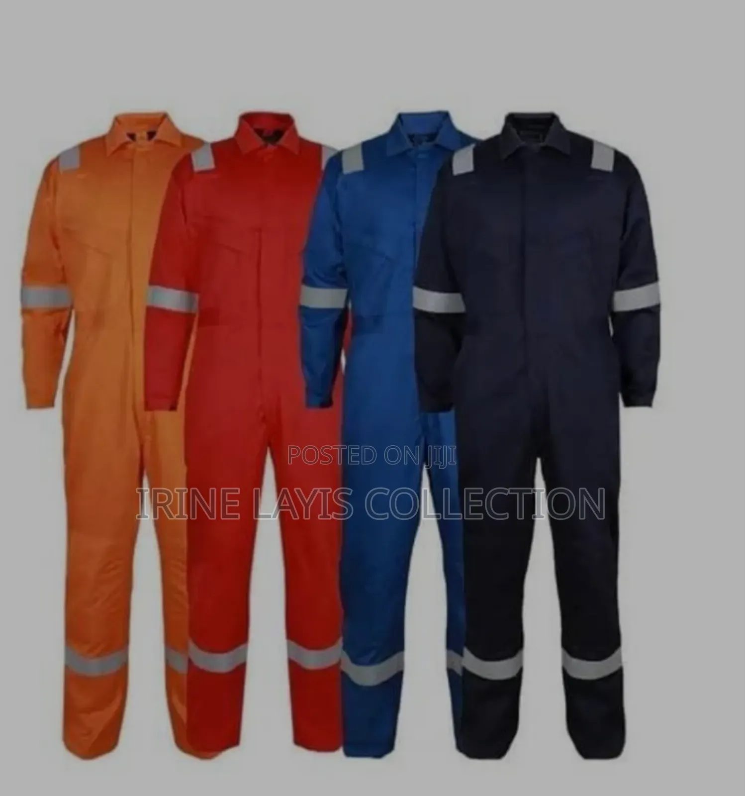 Long Sleeved Industrial Reflective Safety Overall Workwear.