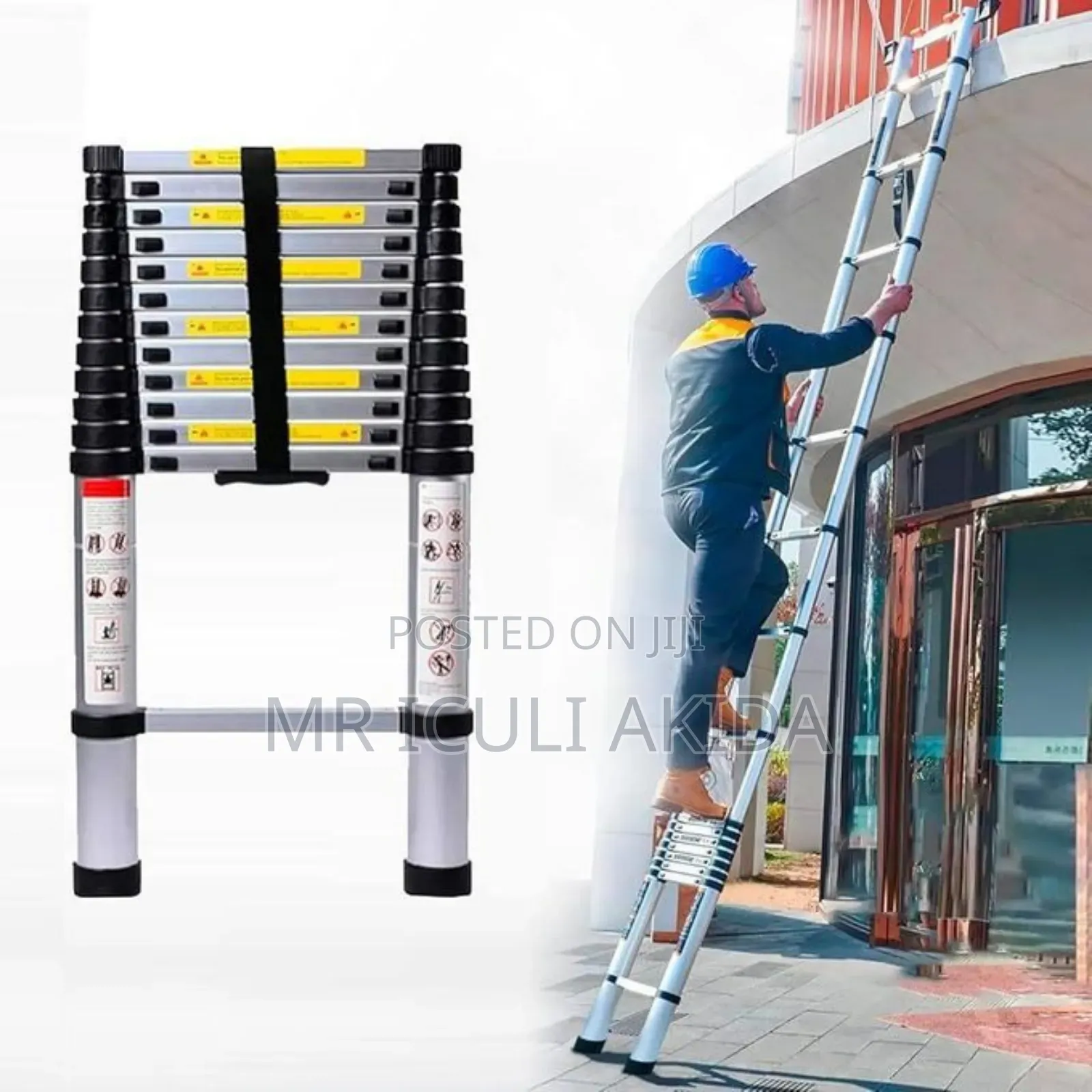 3.2mtrs Aluminium Telescopic Ladder