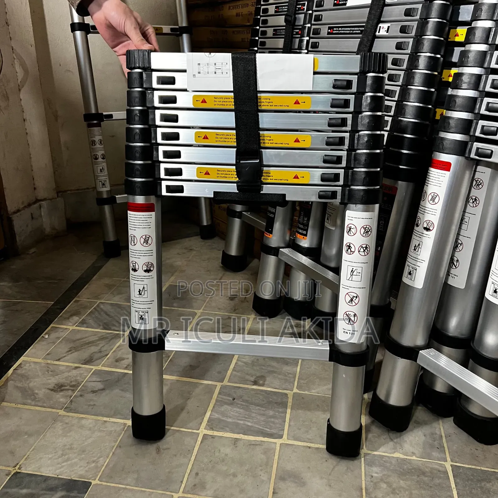 3.2mtrs Aluminium Telescopic Ladder