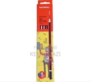 Apack of 12pices Nataraj 621 Ruby Hb Pencils.