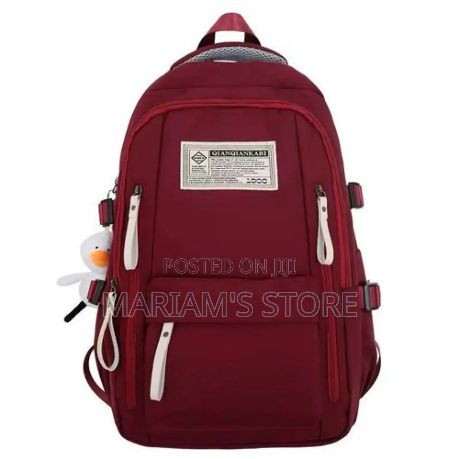 Unisex Laptop/School Bag - Maroon.