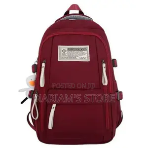 Unisex Laptop/School Bag - Maroon.