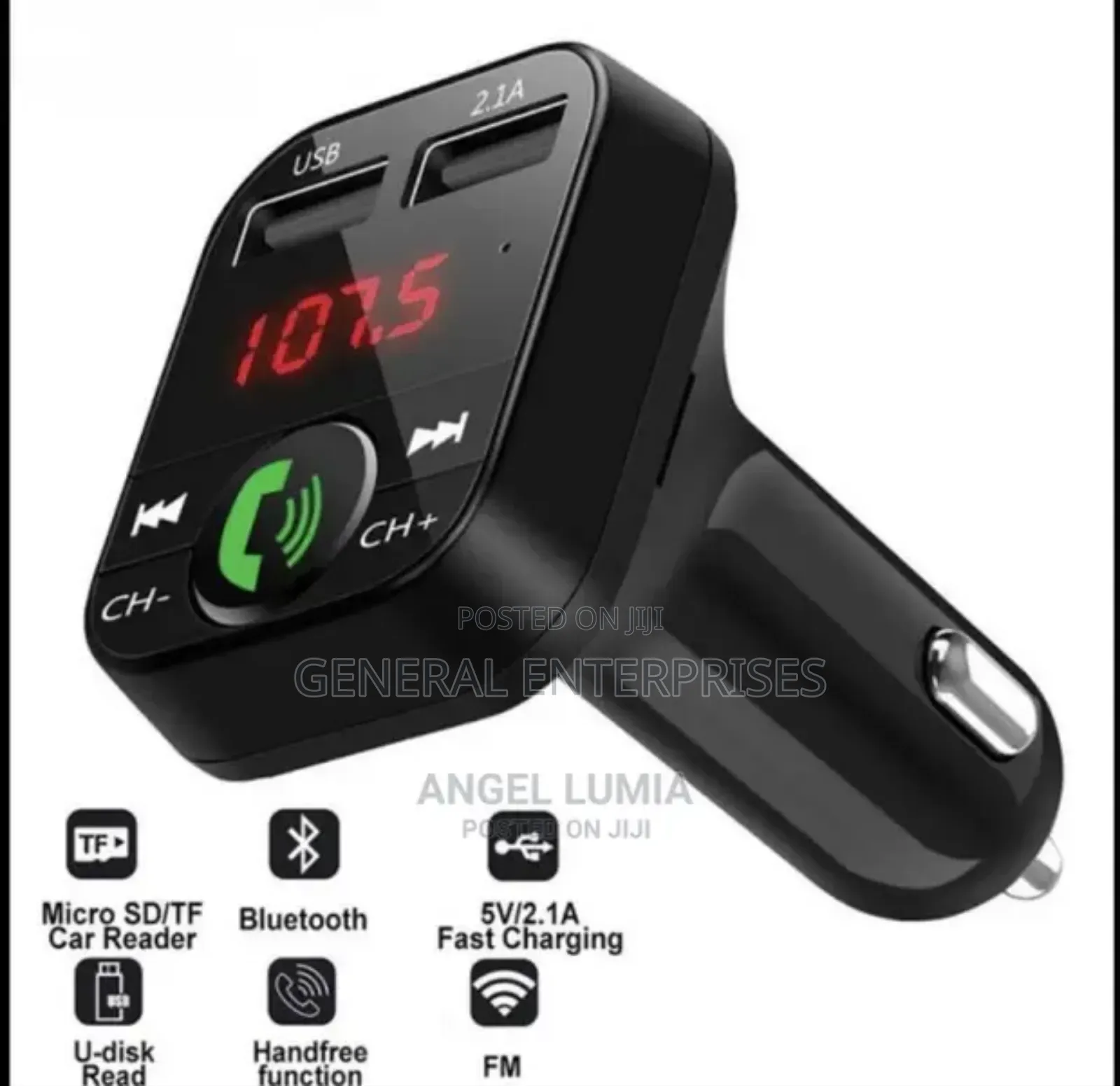 Bluetooth Fm Transmitter and Car Charger.