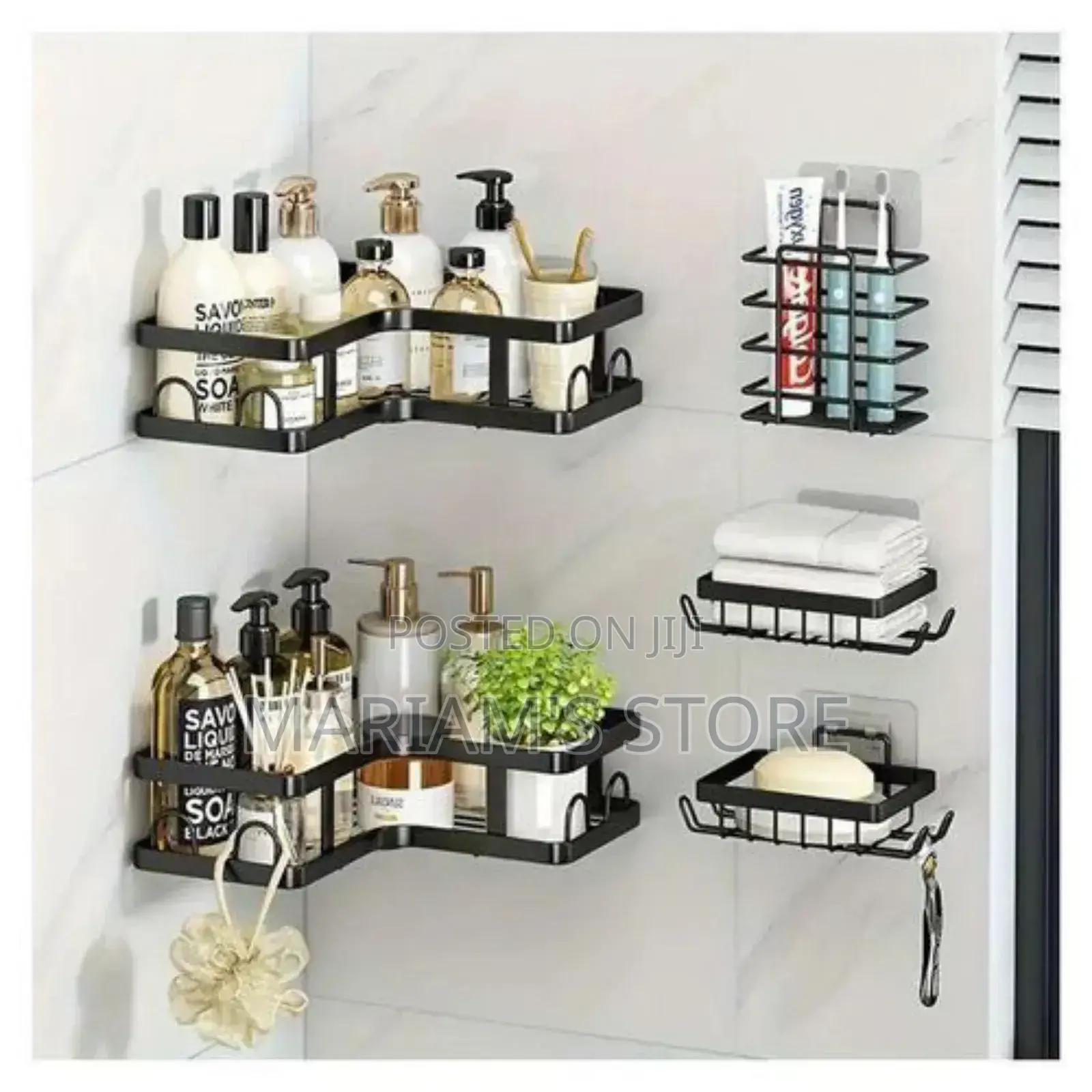 4-Pack Corner Shower Caddy Organizer