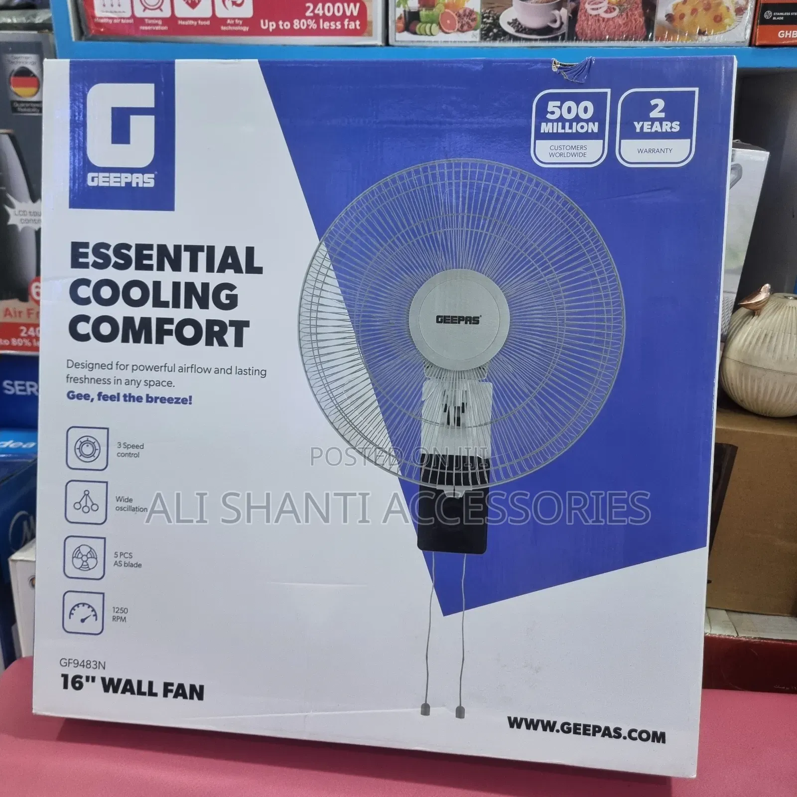 Wall Fan Geepas 16"