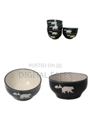 Set of White River Black Bear Bass Pro Shops Ceramic Bowls.