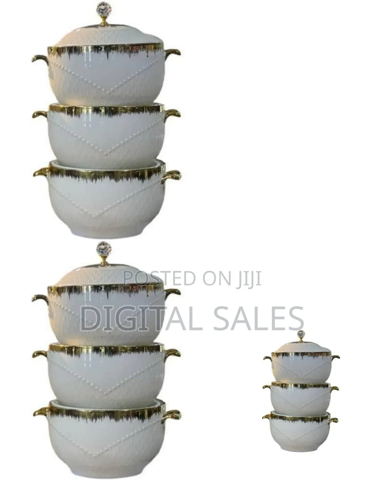 Elegant Stacking Ceramic Serving Dishes