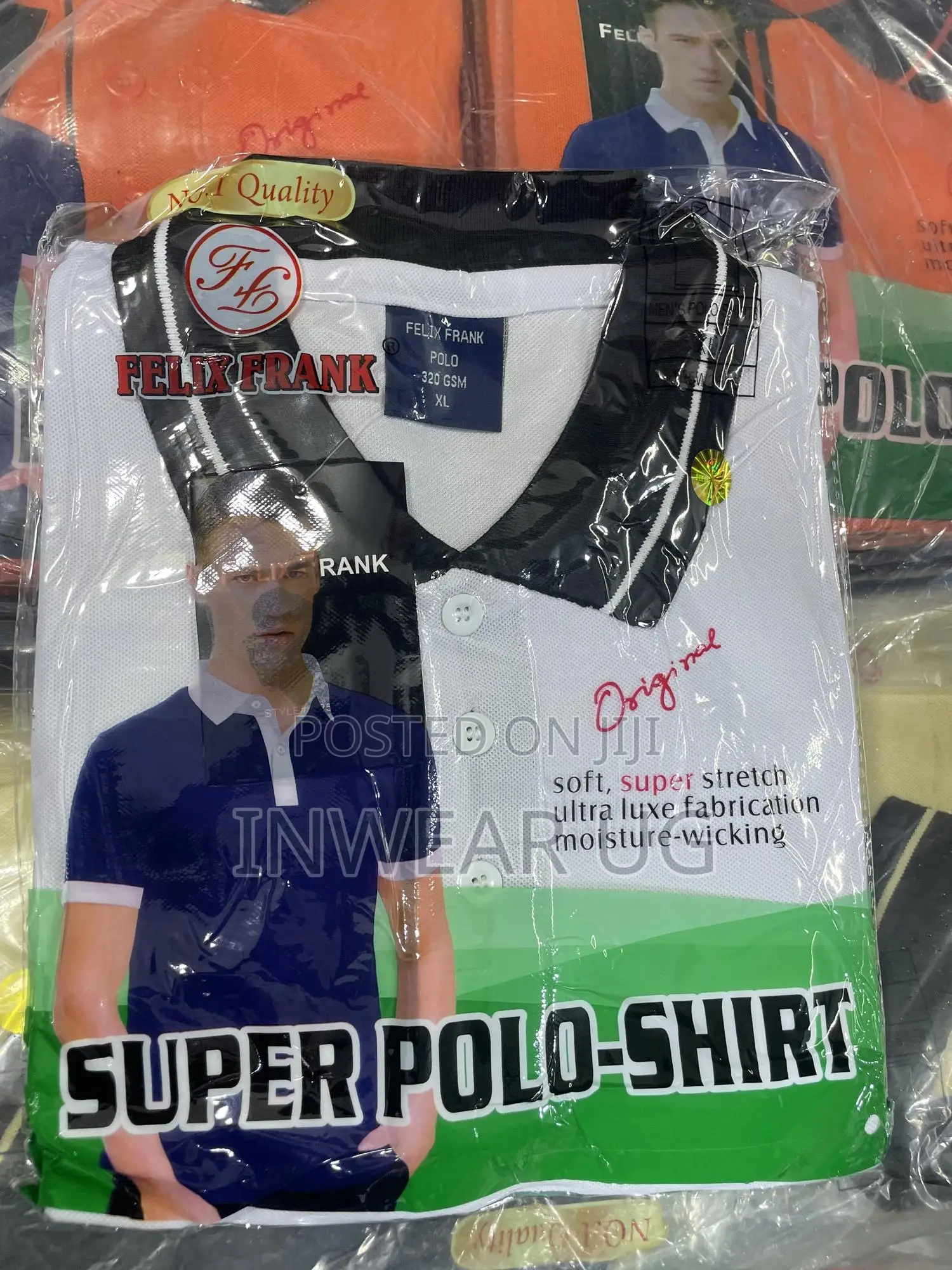 White Collared Tshirts With Black Collar