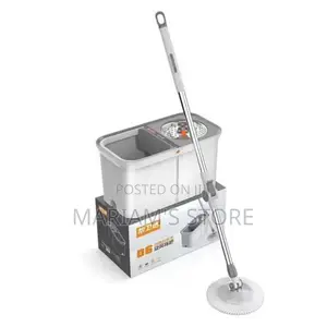 Microfiber Spin Mop Bucket Set for Floor Cleaning, Includes a Mop