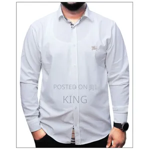 Burberry Men's Twill Cotton Slim Fit Casual Shirt.