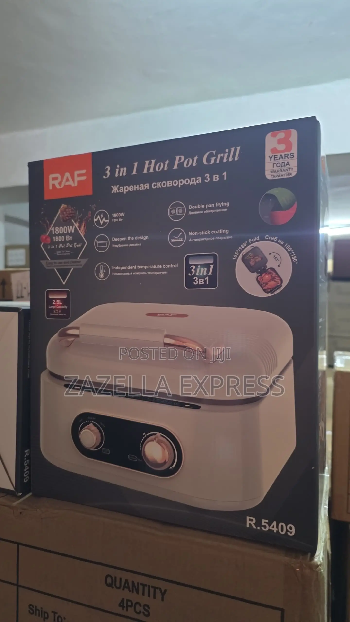 Raf 3 In 1 Hot Pot Grill