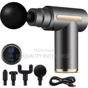 Portable, Handheld Deep Tissue Massage Gun 4 Heads