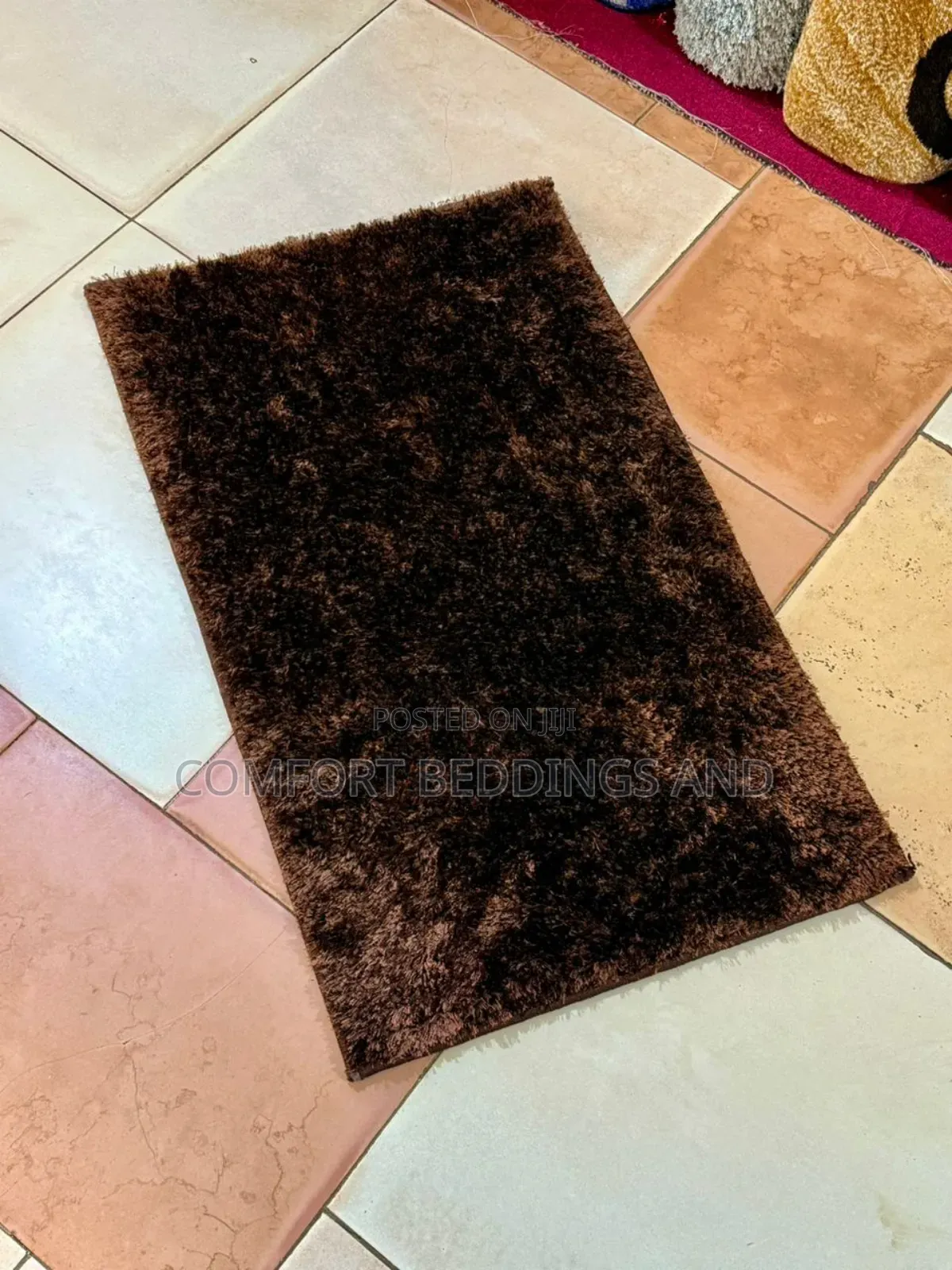 Shaggy Door Mats Coffee Brown
