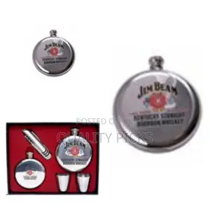 Premium Steel Bourbon Hip Flask