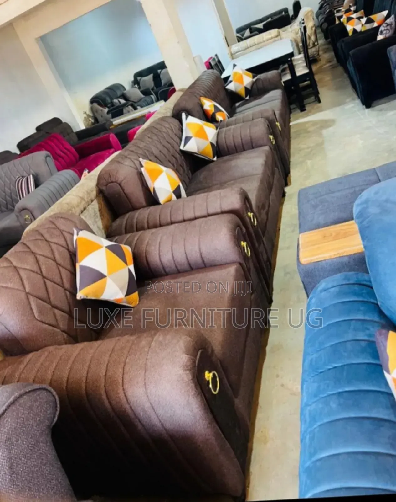 Brown 6seater Sofa Set