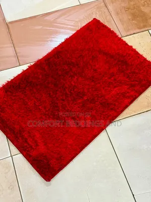 Shaggy Door Mats Red