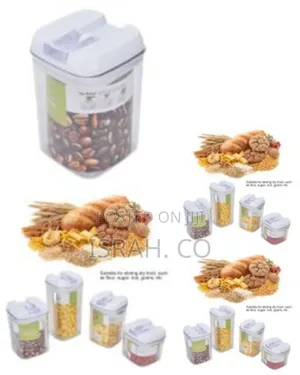 Food Storage Containers 4pcs Set Storage Jars Bpa Free Flour Container