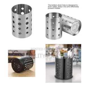 Stainless Steel Cutlery Holder With Handle