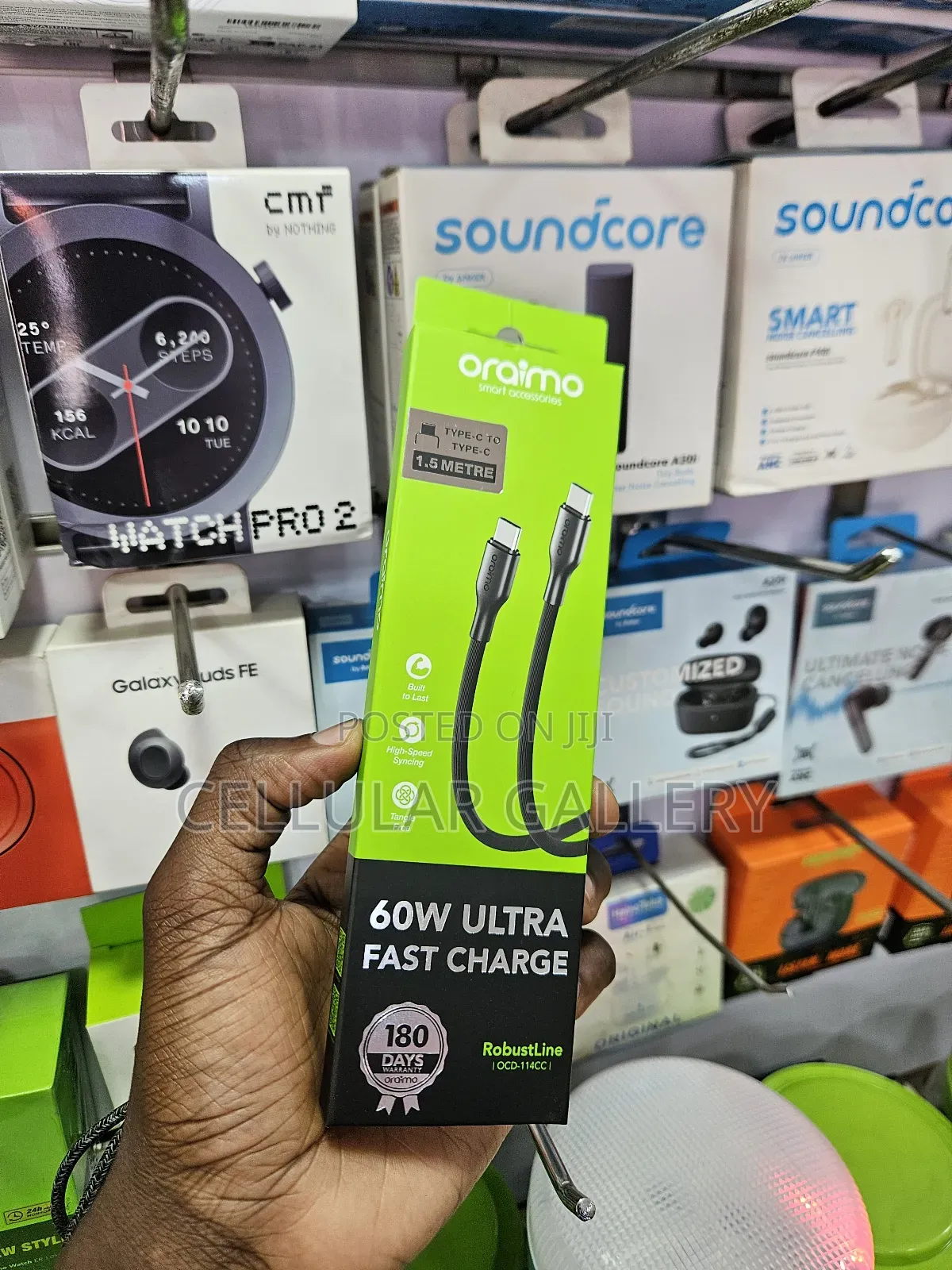 Oraimo Type-C to Type-C Cable 60w 1.5m