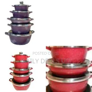 A Purple Granite Non-Stick Cookware Set
