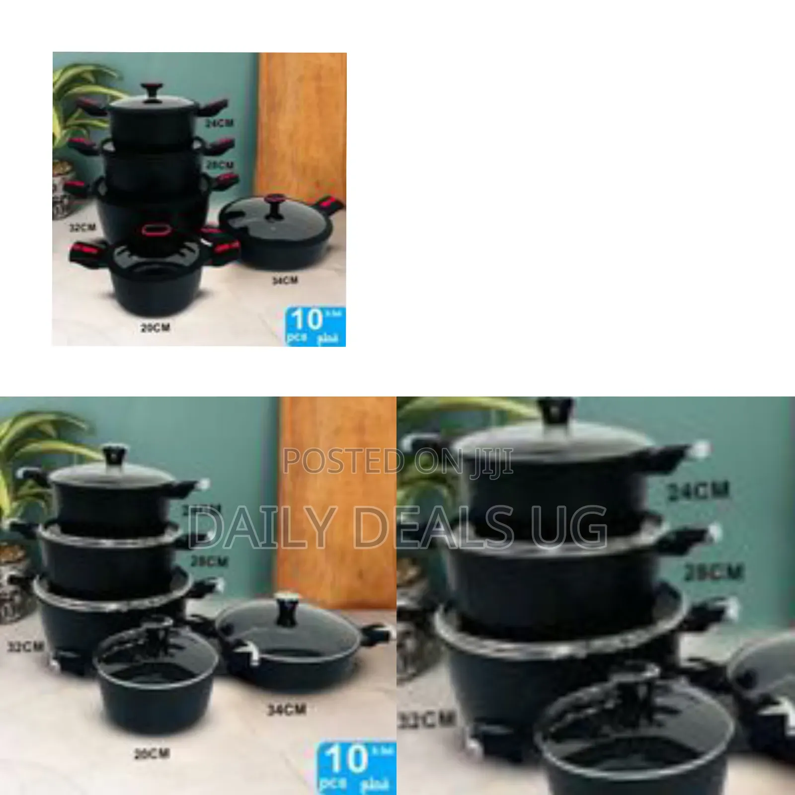 Ceramic Non-Stick Aluminum Cookware Pots Set