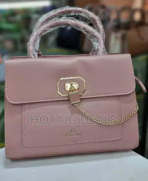Ladies Classic Designer Handbag - Pink