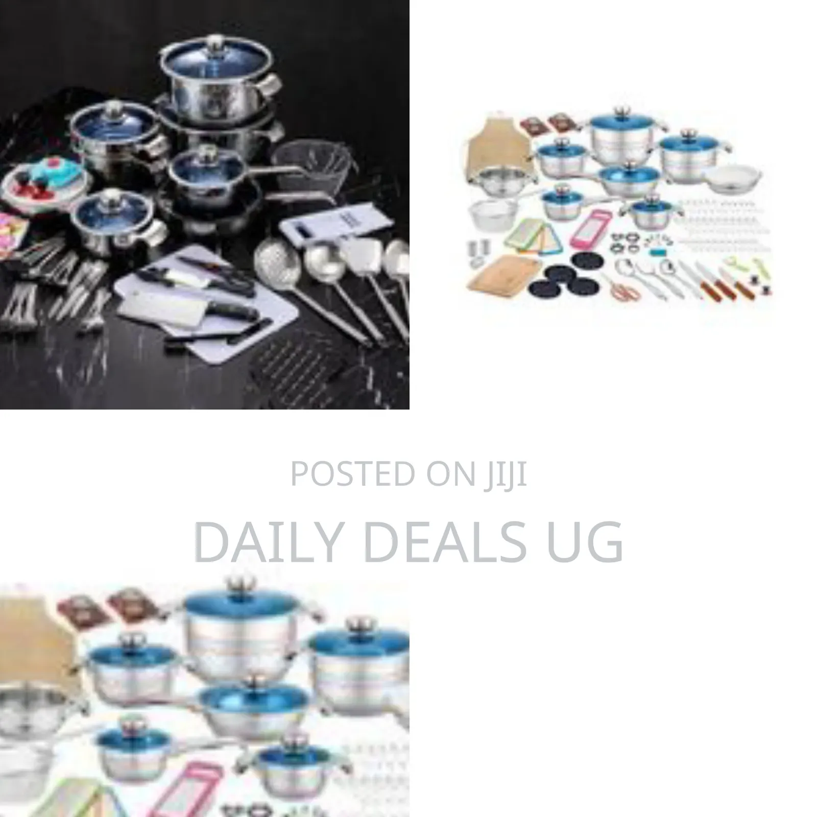 A Multi-Piece Stainless Steel Cookware Set