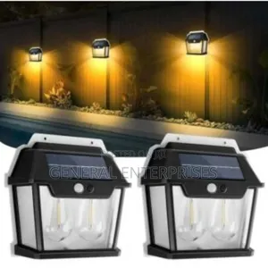Solar Wall Lamp With a Motion Sensor
