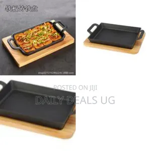 A Cast Iron Rectangular Grill Pan