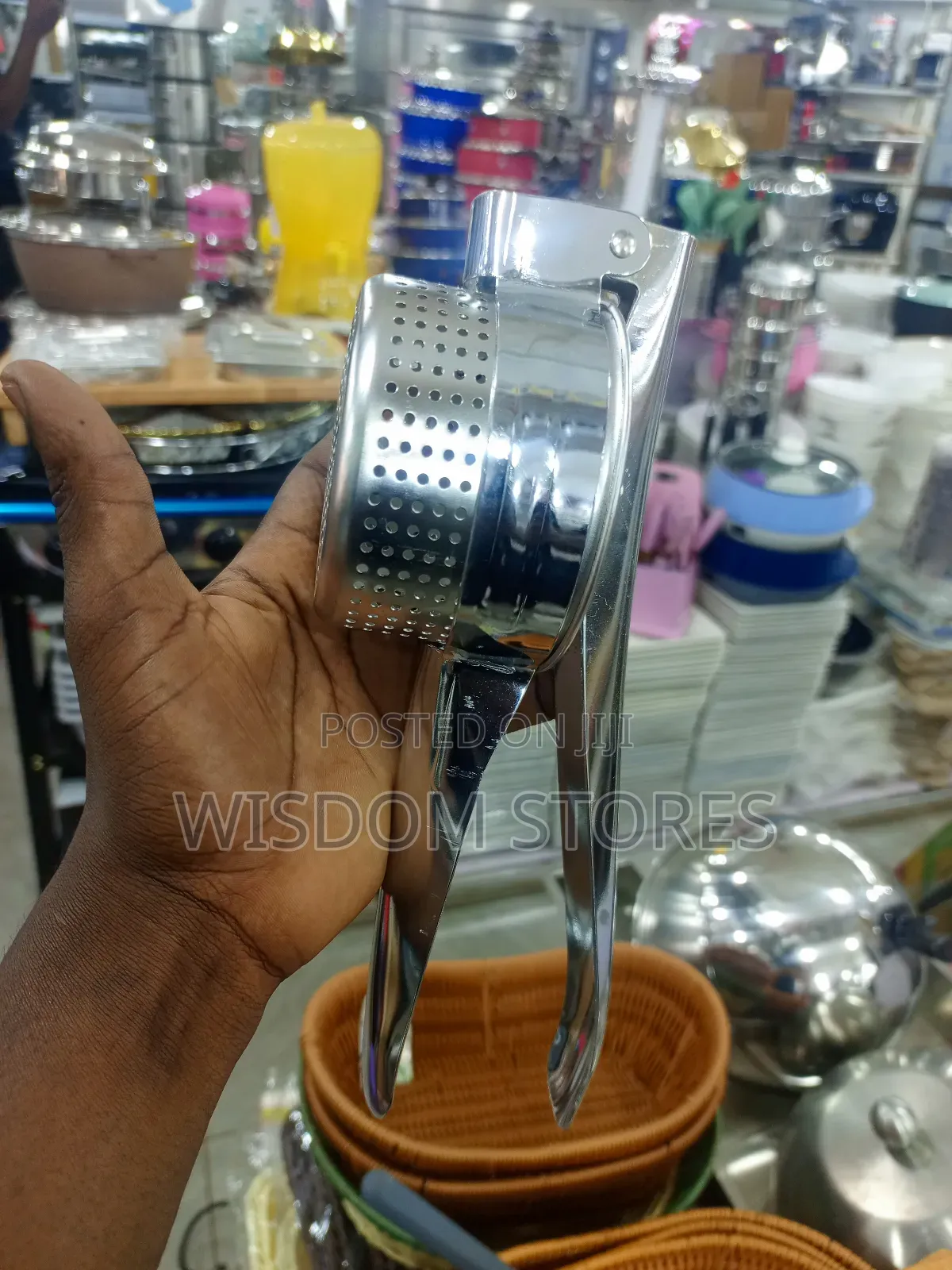 Stainless Steel Potato Ricer.