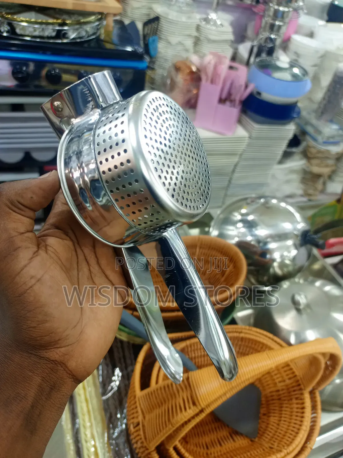 Stainless Steel Potato Ricer.