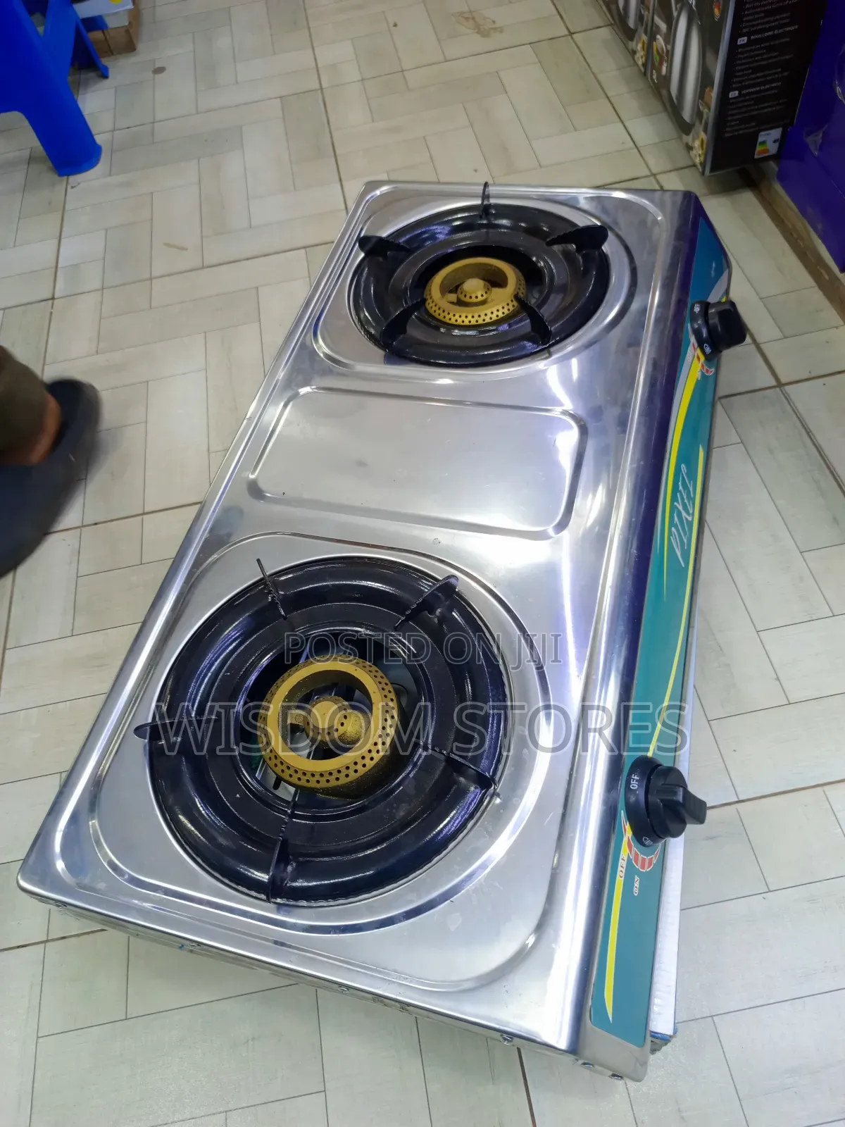 Pixel Two-Burner Gas Stove.