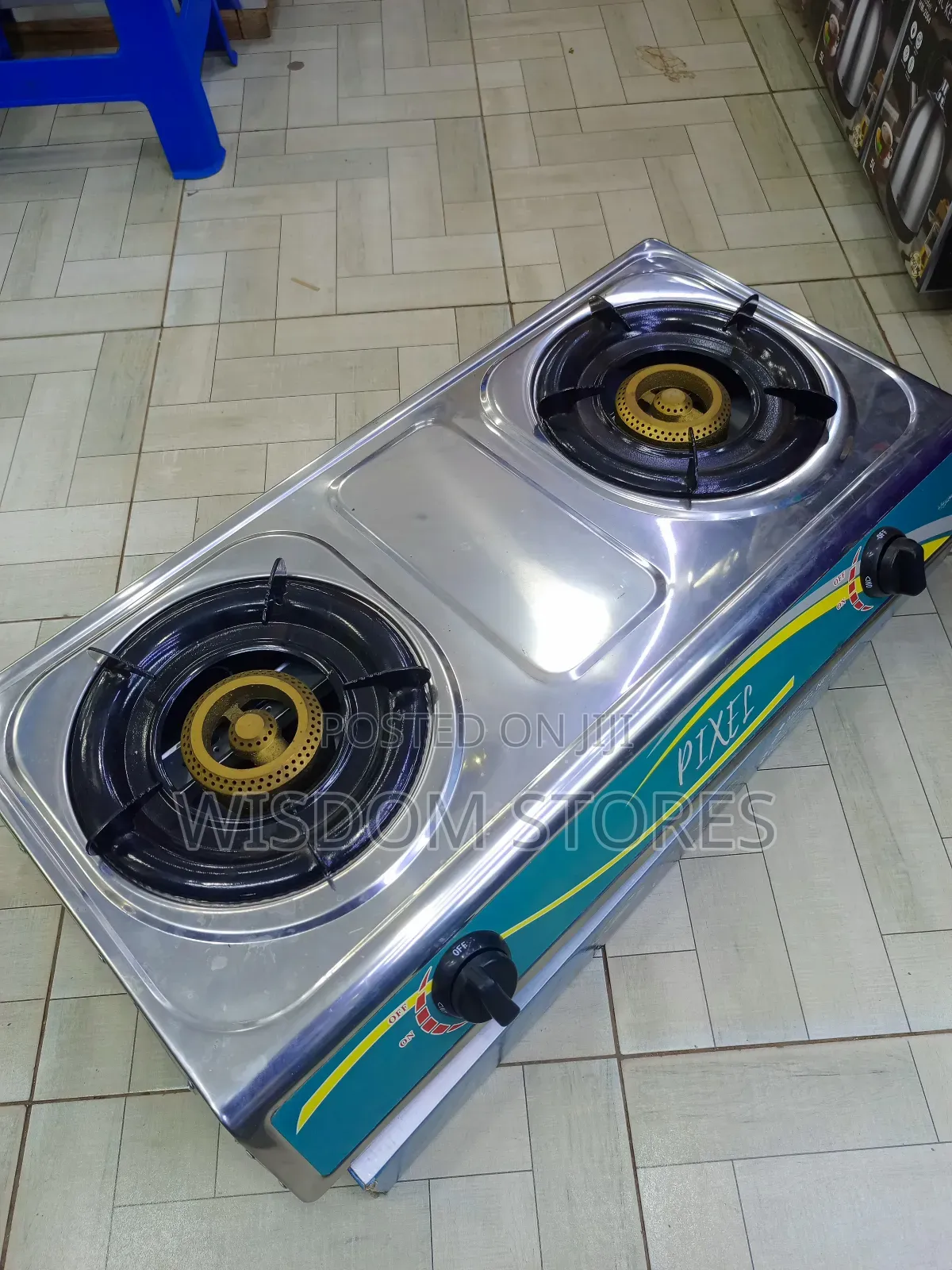 Pixel Two-Burner Gas Stove.