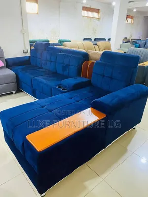 Blue L Sofa