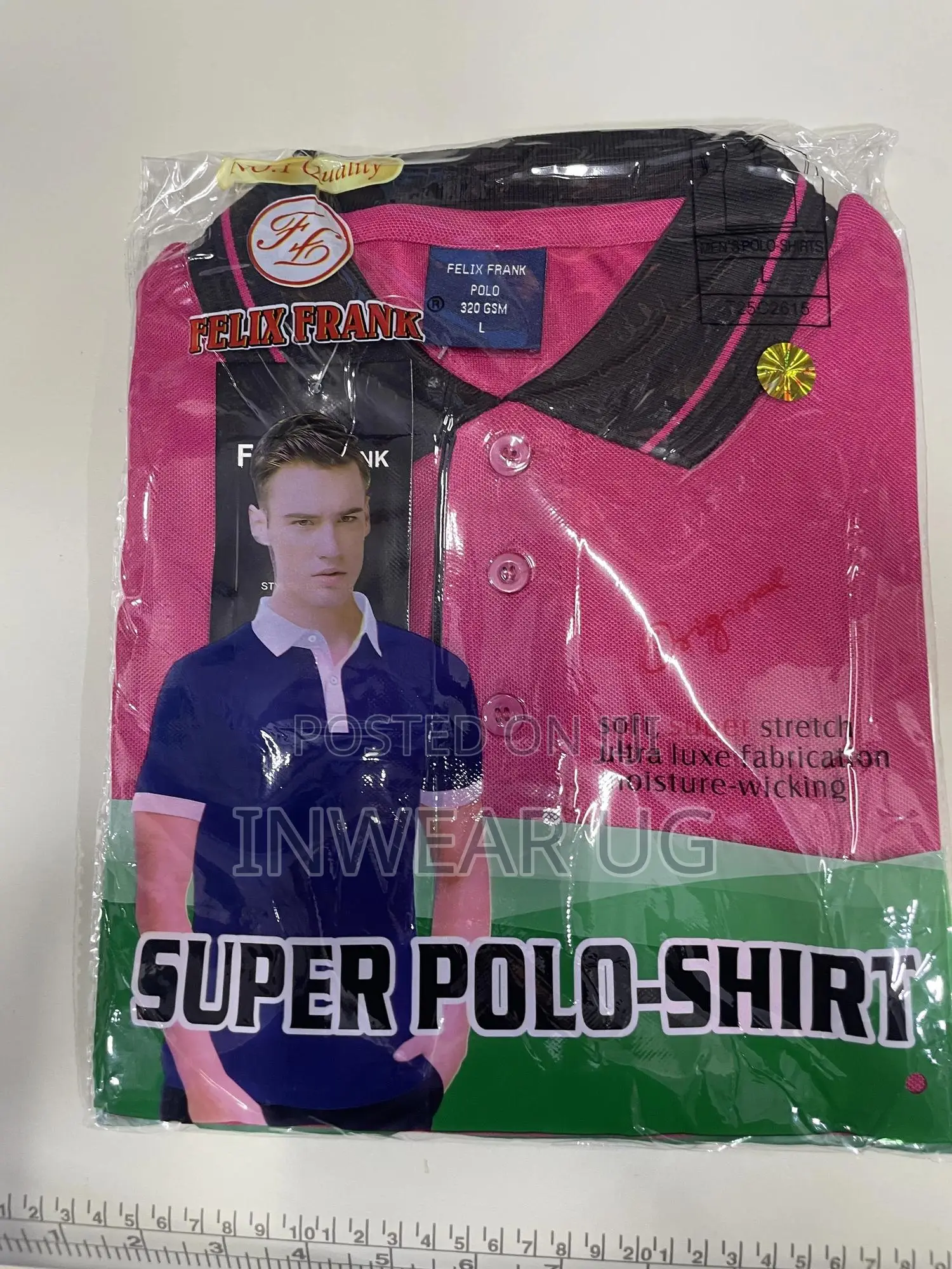 Pink Tshirts With Black Collars