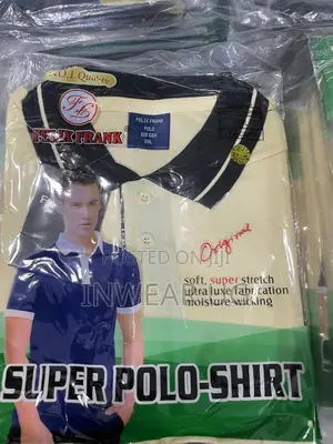 Cream Tshirts With Black Collars