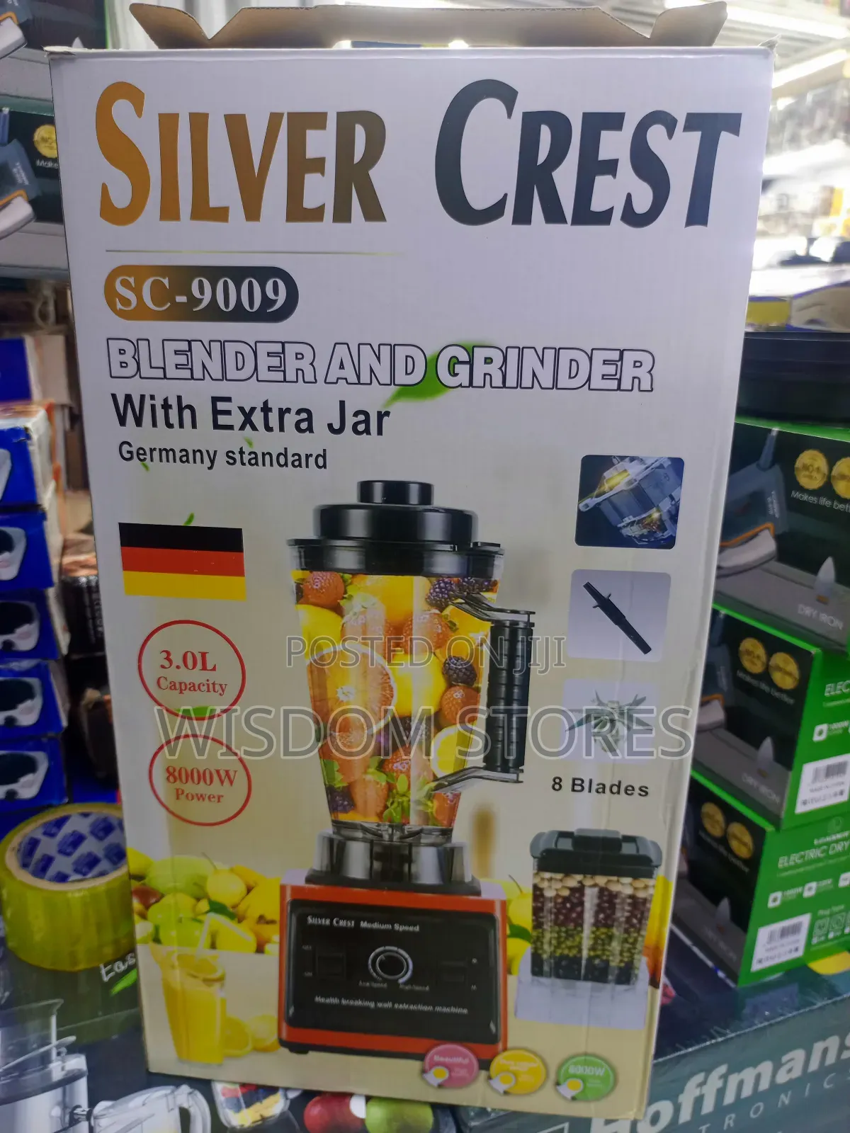 Silver Crest Sc-9009 Heavy-Duty Blender and Grinder.