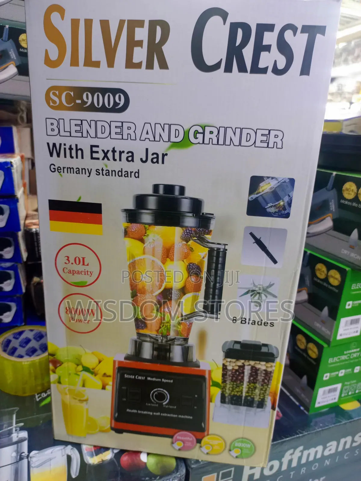 Silver Crest Sc-9009 Heavy-Duty Blender and Grinder.