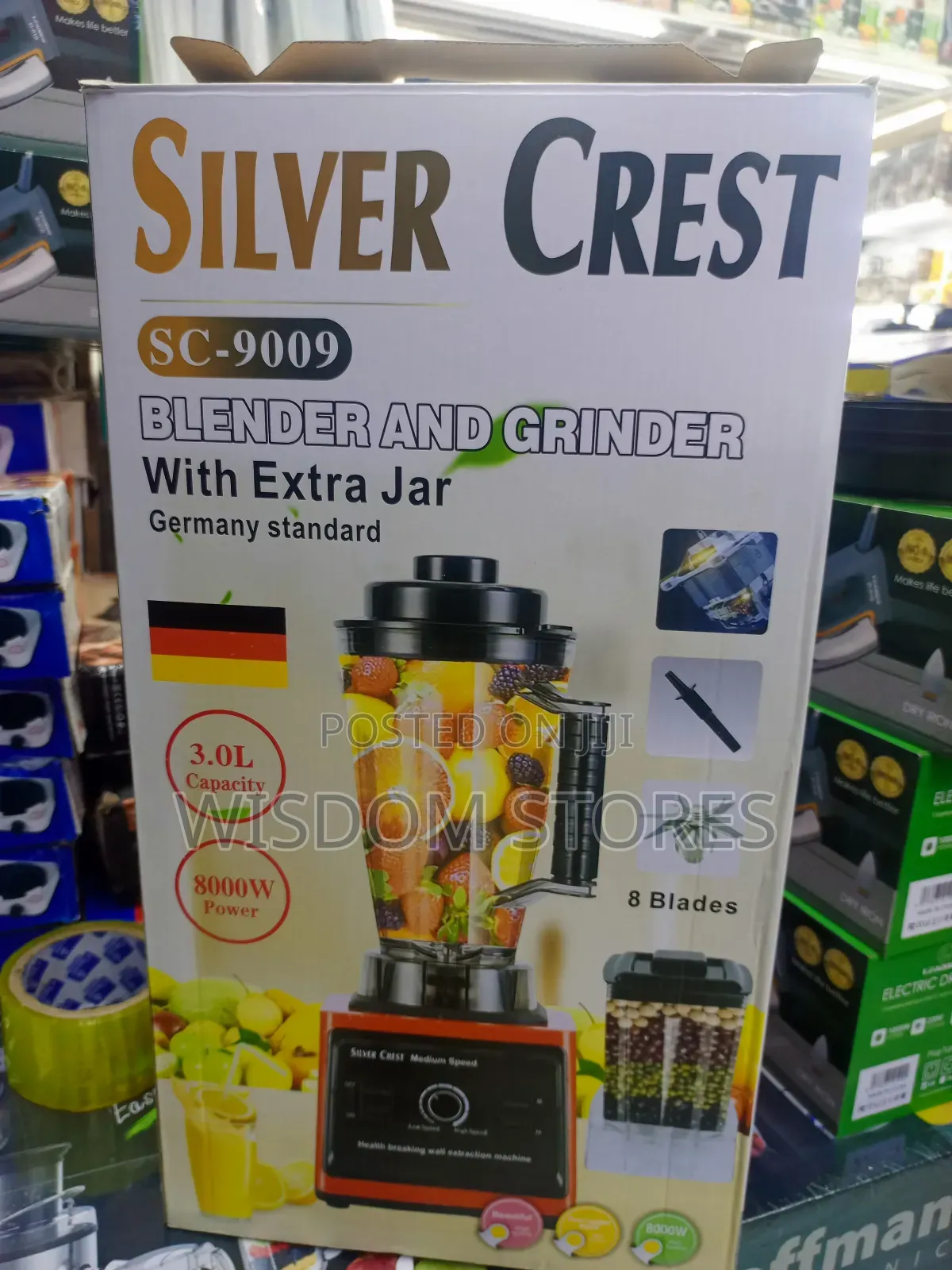 Silver Crest Sc-9009 Heavy-Duty Blender and Grinder.