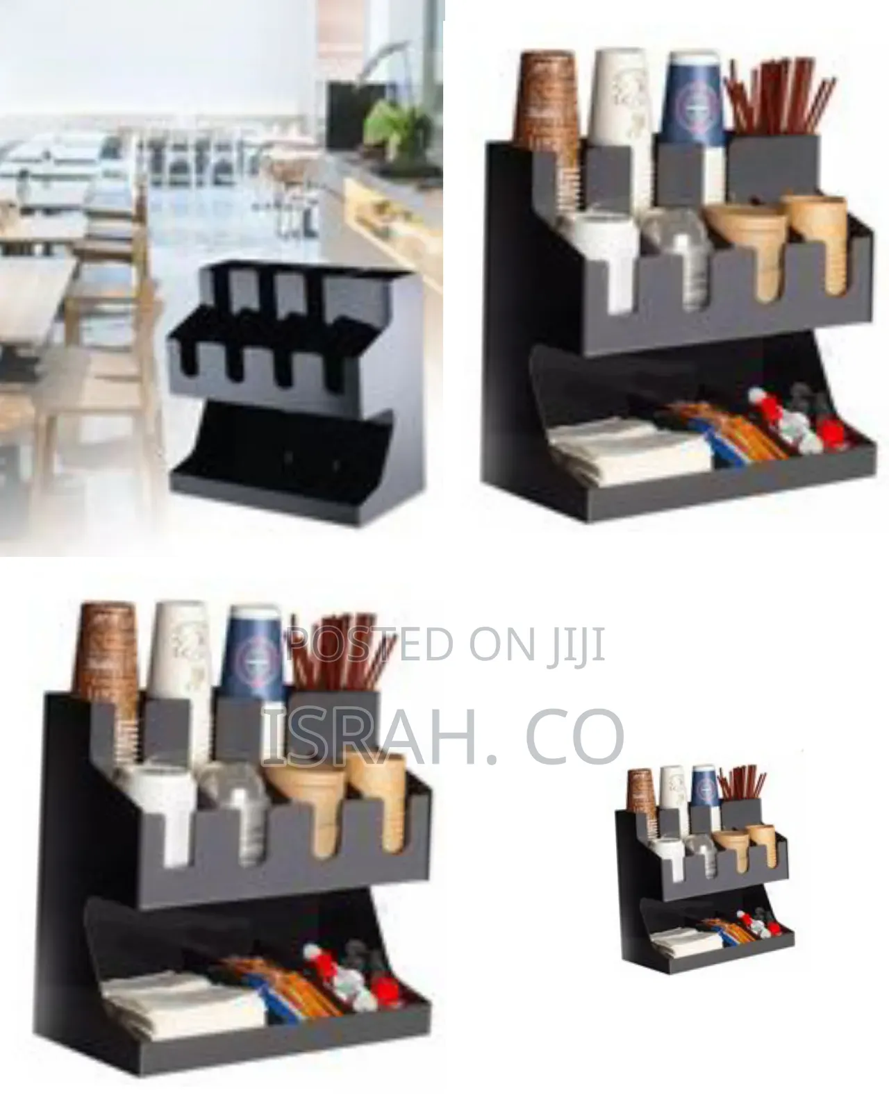 Cup Holder Grid Storage Organizer