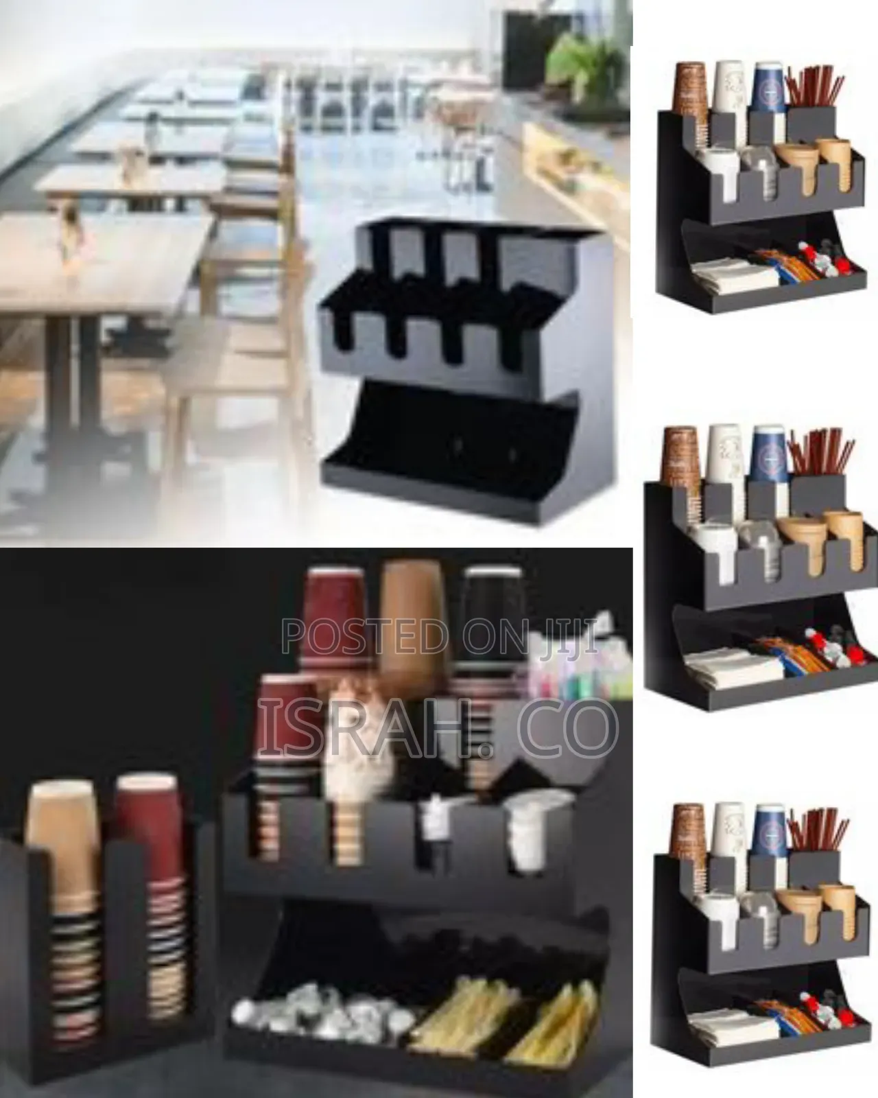 Cup Holder Grid Storage Organizer