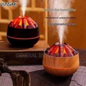 Jiashi Simulated Carbon Fire Humidifier and Essential Oil Diffuser.