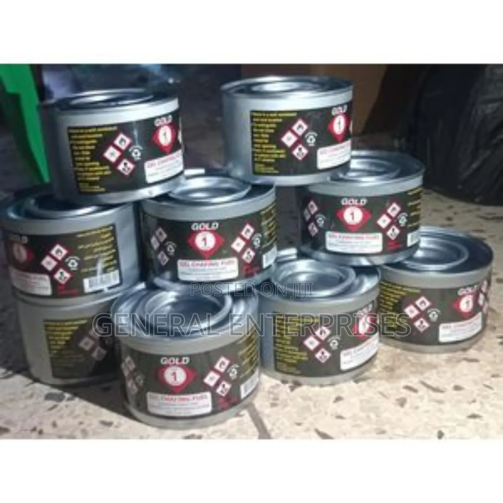 5pc Gold No. 1 Methanol Gel Chafing Fuel.
