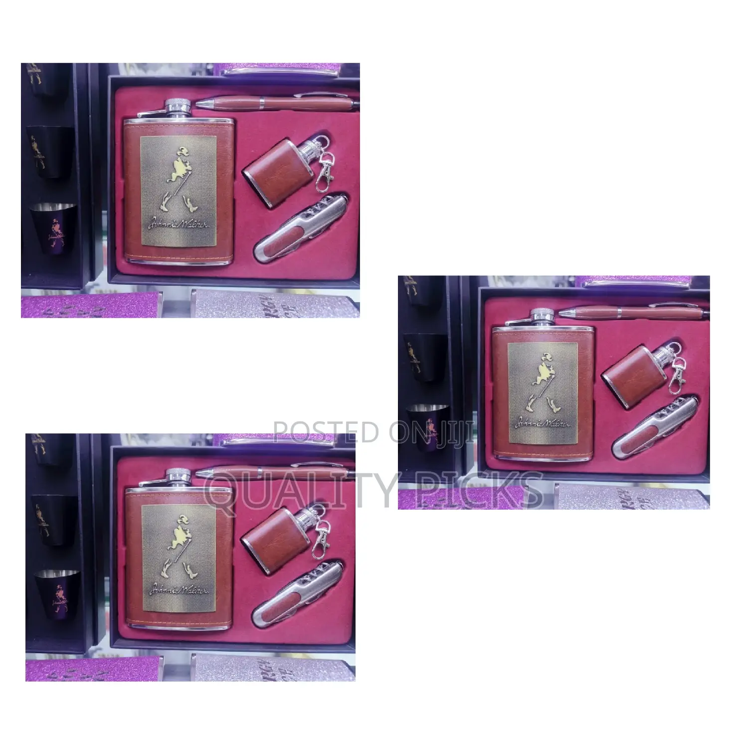 Wine Whiskey Alcohol Drinks Holder Hip Flask With Funnel Set