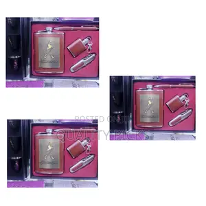 Wine Whiskey Alcohol Drinks Holder Hip Flask With Funnel Set