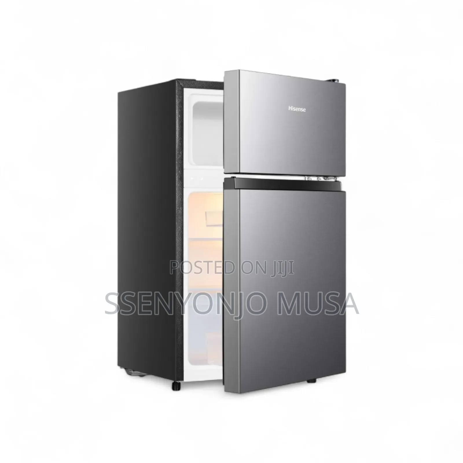 Hisense 120l Double Door Refrigerator - Silver (Rd120)
