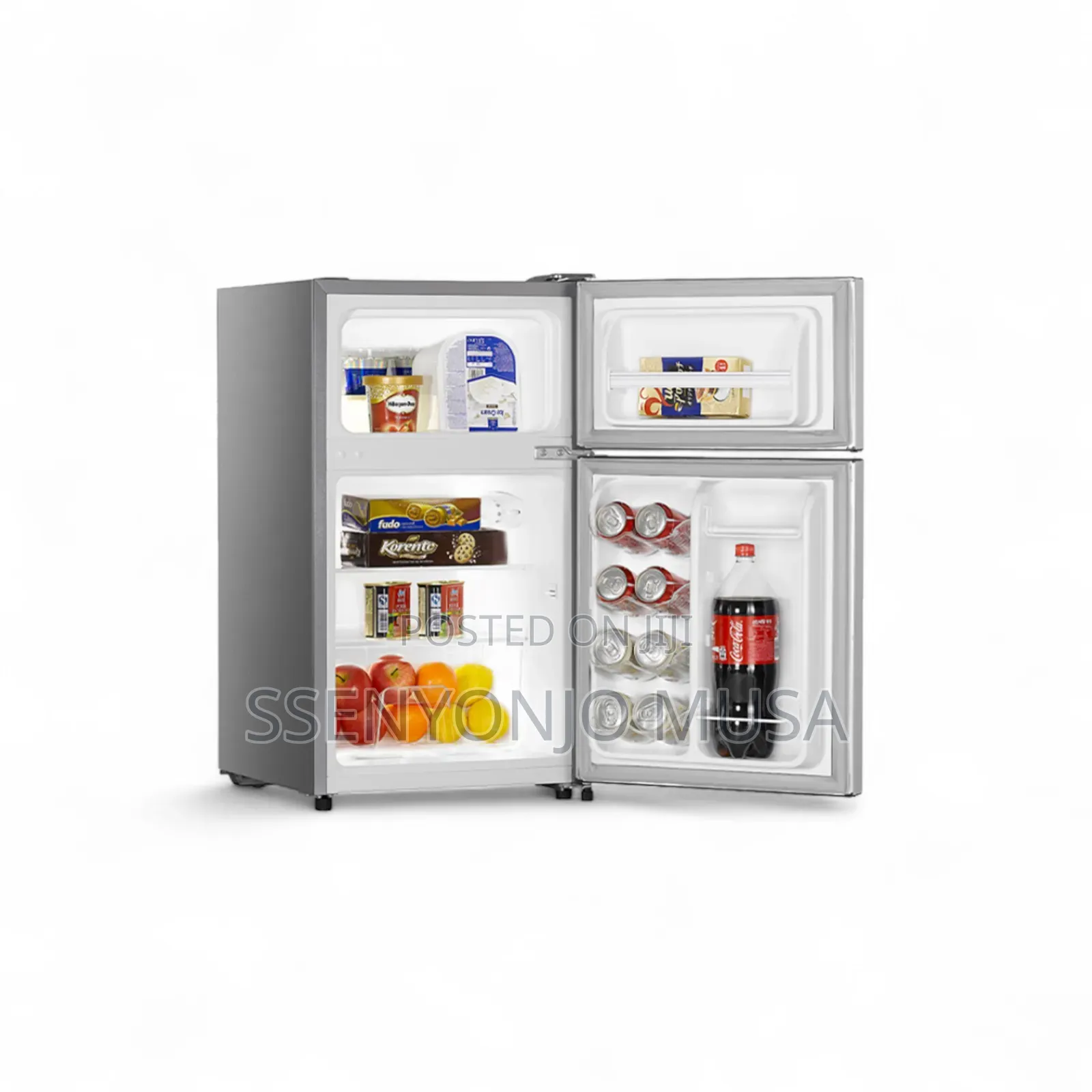 Hisense 120l Double Door Refrigerator - Silver (Rd120)