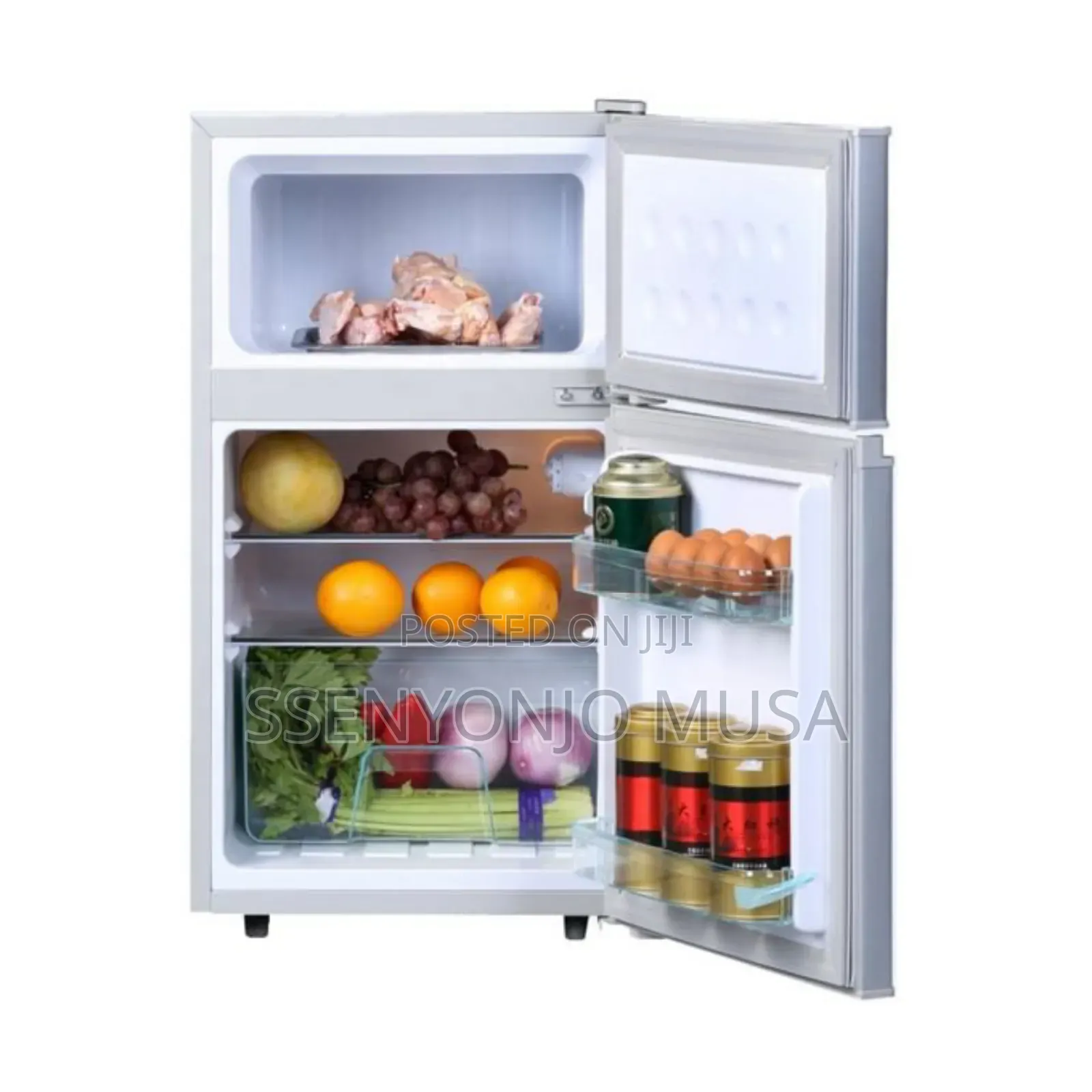 Hisense 120l Double Door Refrigerator - Silver (Rd120)