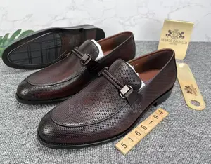 Men’S Coffee Brown Renato Castello Leather Loafers